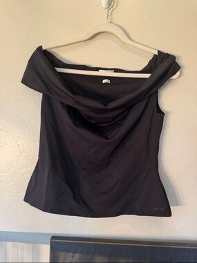 Aritzia Black Off-Shoulder Cowl  Camisole NEW WITH NO TAGS